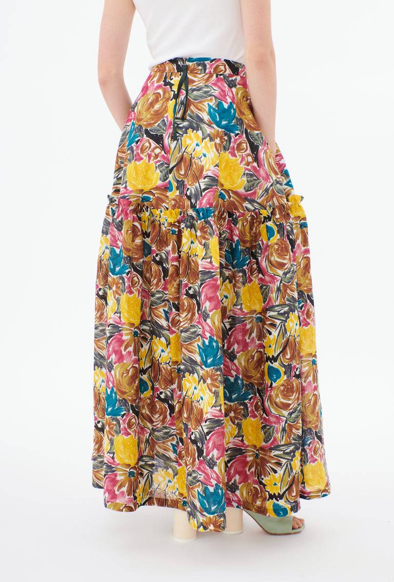 Odeeh Brush-Stroke Peonies Rock, Tobacco Super Sparpreis