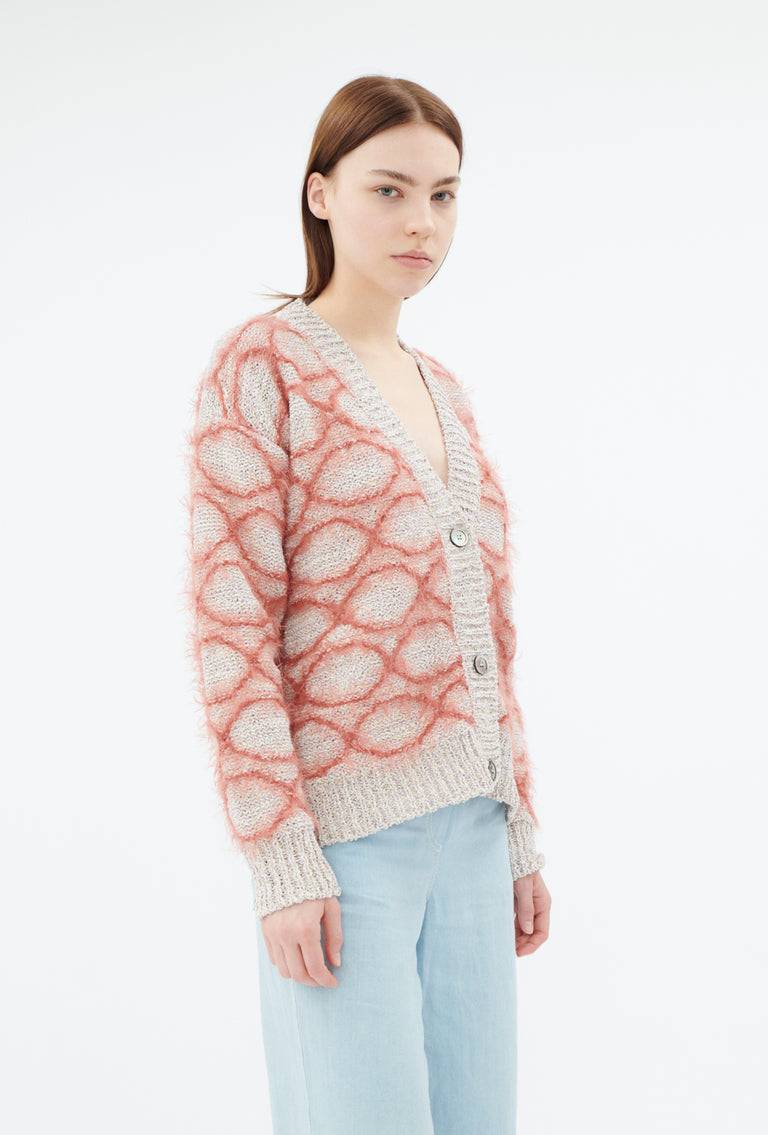 Odeeh Hairy Moulinè Cardigan, Basket Letzte 2 Tage