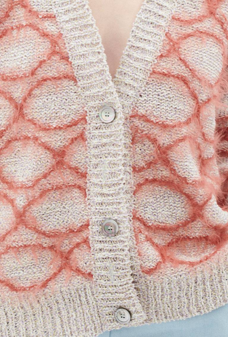 Odeeh Hairy Moulinè Cardigan, Basket Letzte 2 Tage