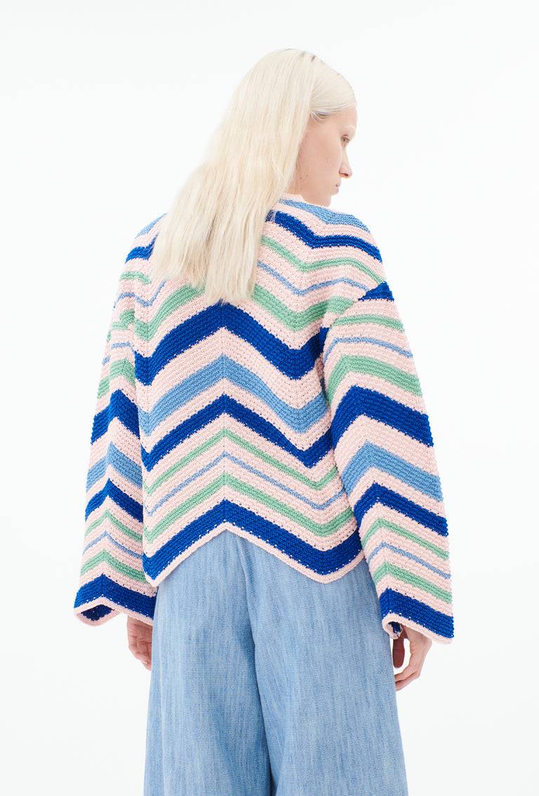 Odeeh Cablè Organic Cotton Pullover, Rosequartz Letzter Tag