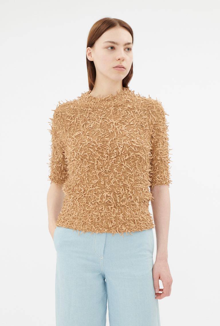 Odeeh Snippets Pullover, Brown Sugar