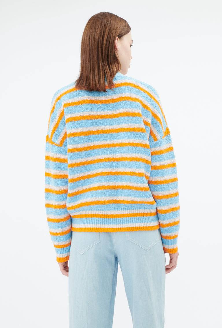 Odeeh Lido Stripe Cardigan, Himmelblau Bis zu 65% Rabatt