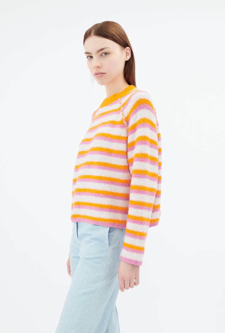 Odeeh Lido Stripe Pullover, Powder Sonderangebot der Fabrik