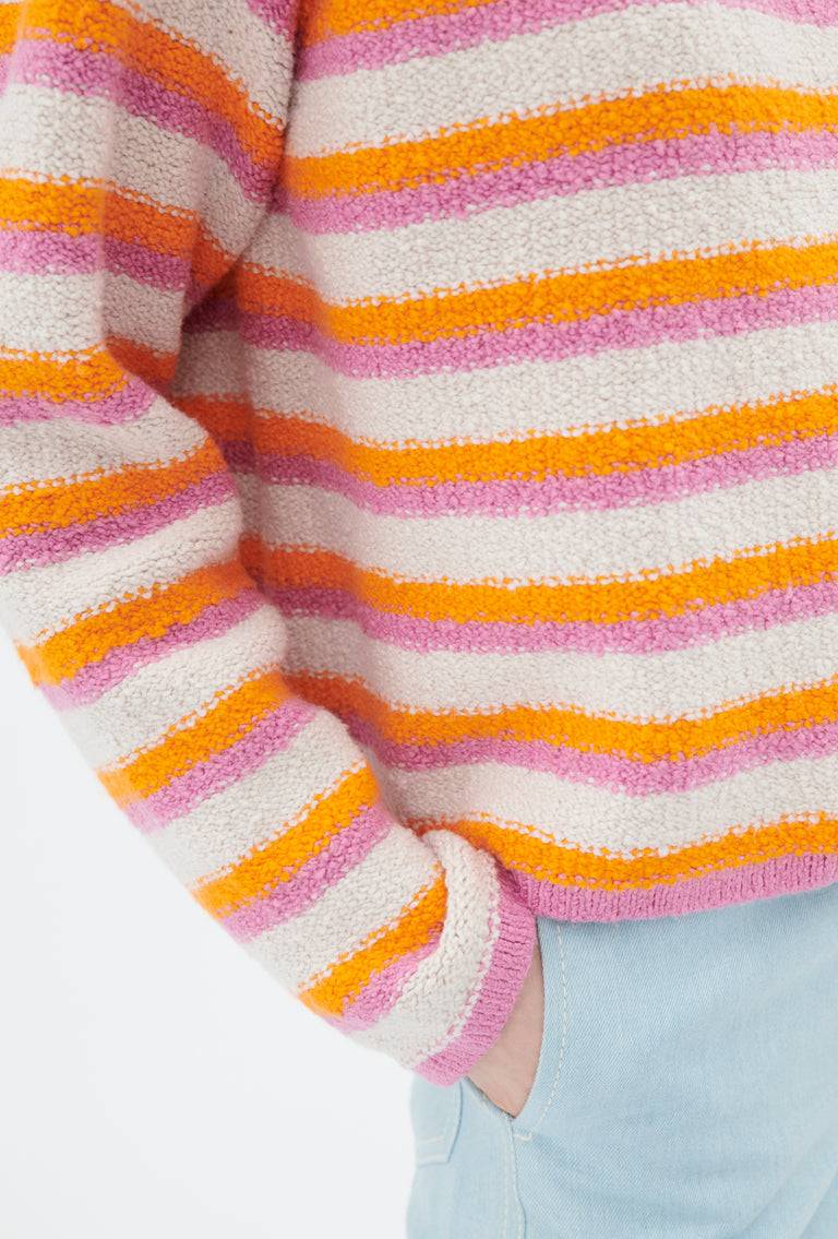 Odeeh Lido Stripe Pullover, Powder Sonderangebot der Fabrik