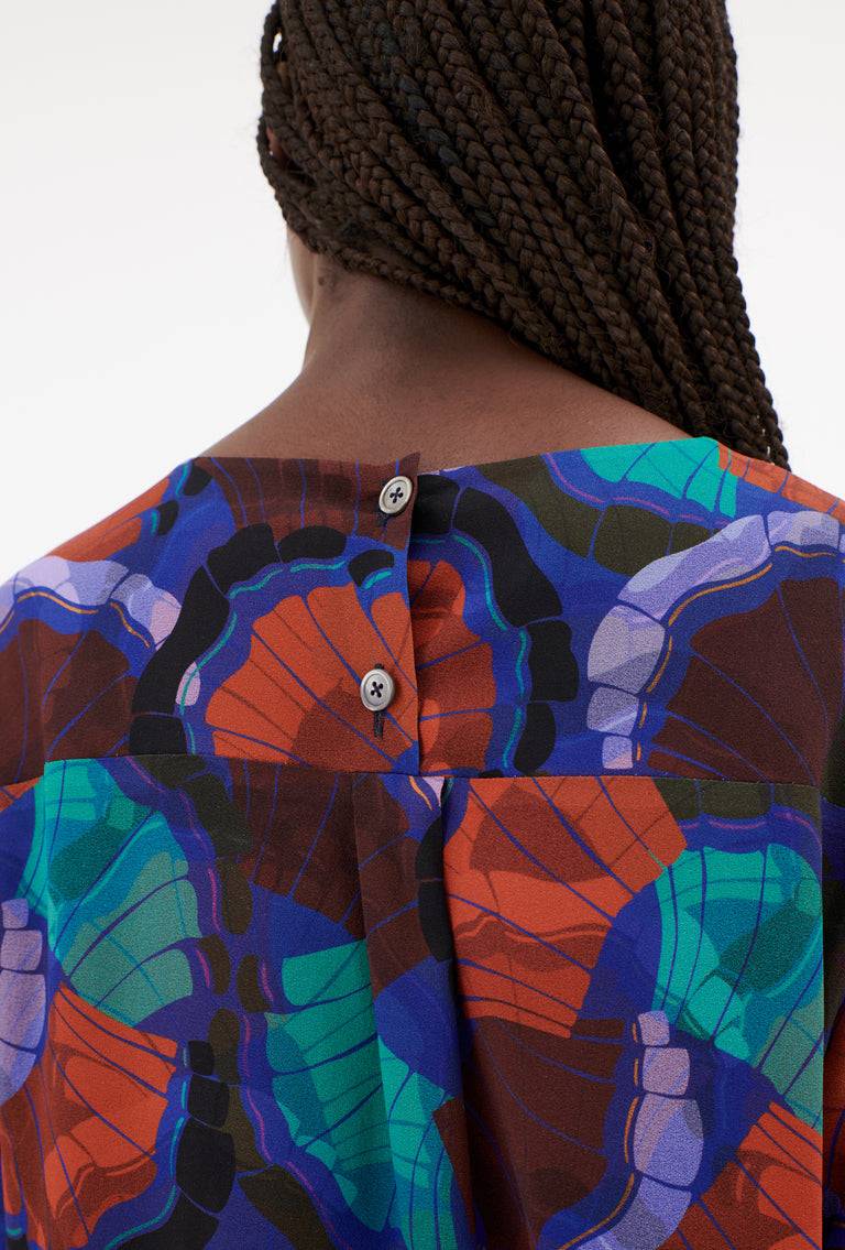 Odeeh Fans Bluse, Peacock Nur noch ein Tag übrig