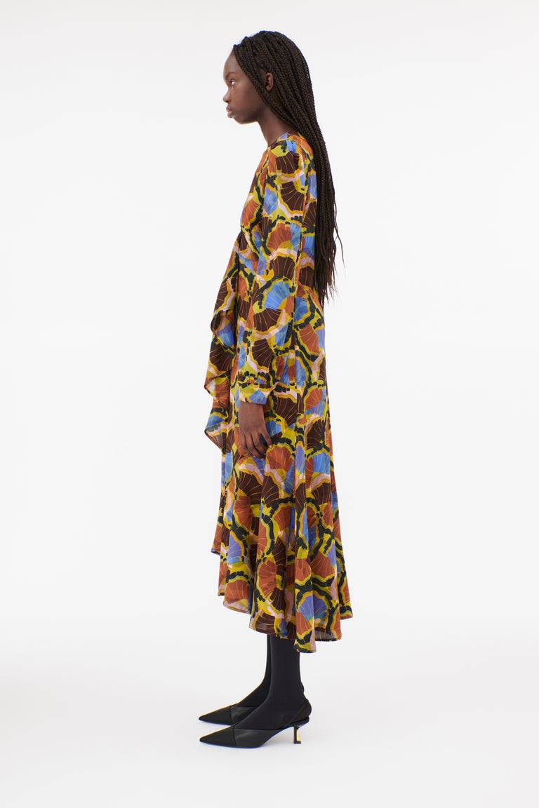 Odeeh Fans Kleid, Goldocker 50% Rabatt mit kostenlosem Versand