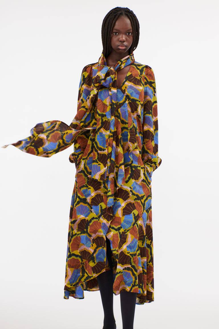 Odeeh Fans Kleid, Goldocker 50% Rabatt mit kostenlosem Versand