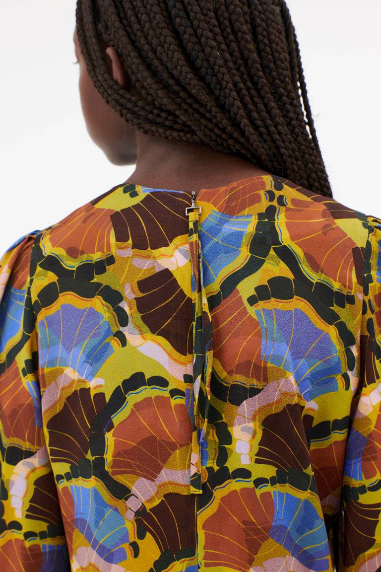 Odeeh Fans Kleid, Goldocker 50% Rabatt mit kostenlosem Versand