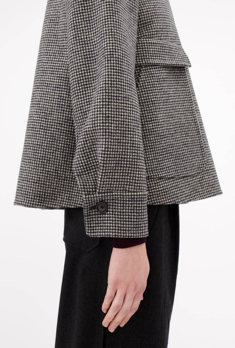 Odeeh Double Check "Made in Germany" Jacke, Black White Black Friday Preise