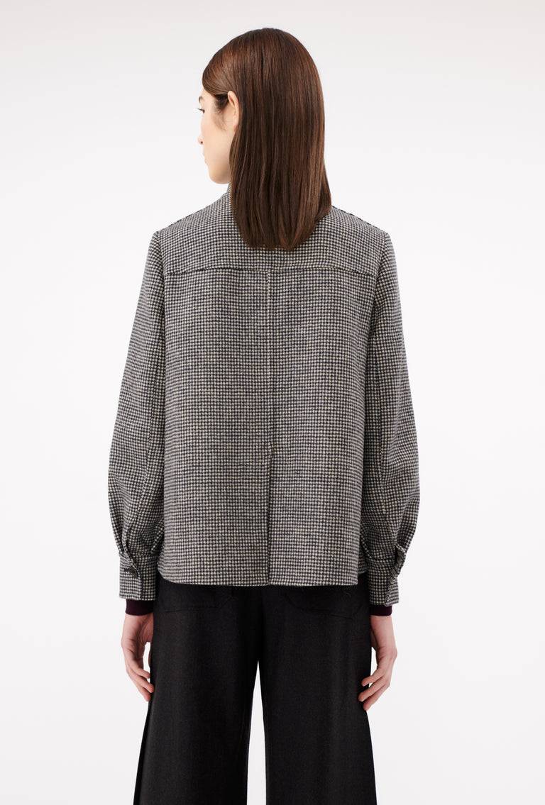 Odeeh Double Check "Made in Germany" Jacke, Black White Black Friday Preise