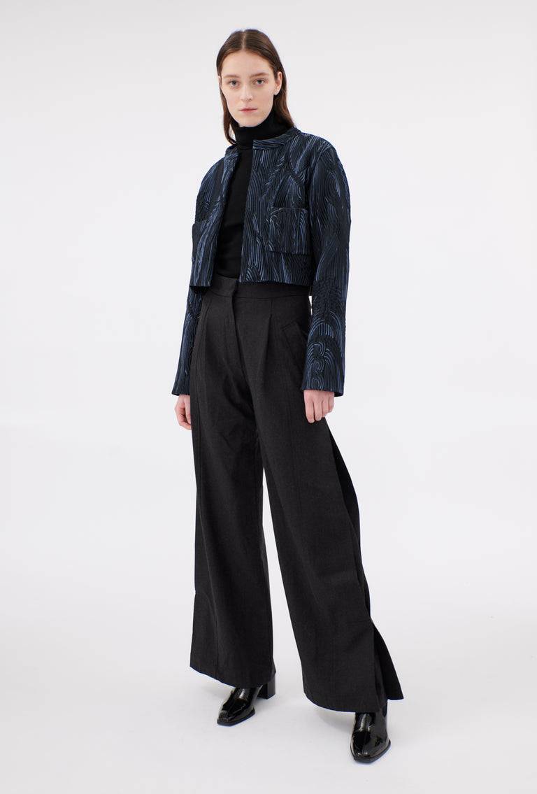 Odeeh Stretch Matelassè Jacke, Ink Rabatte dieses Monats