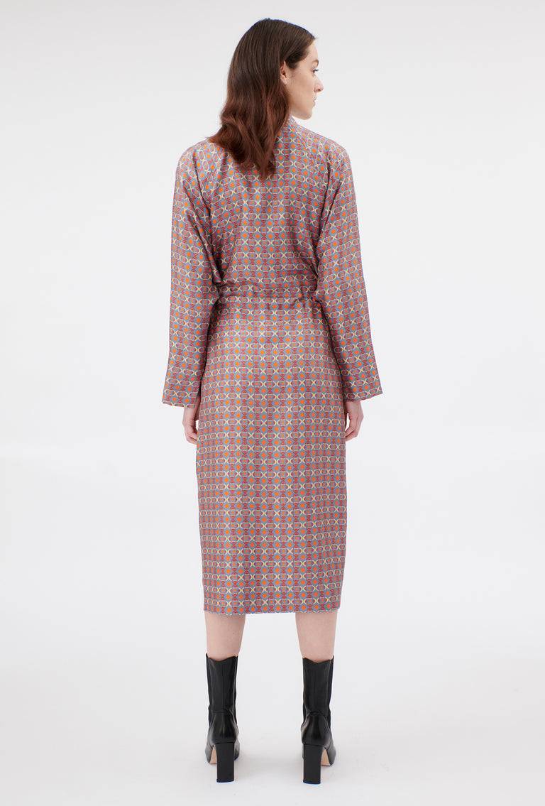 Odeeh Ovals & Squares Kleid, Stone 2025