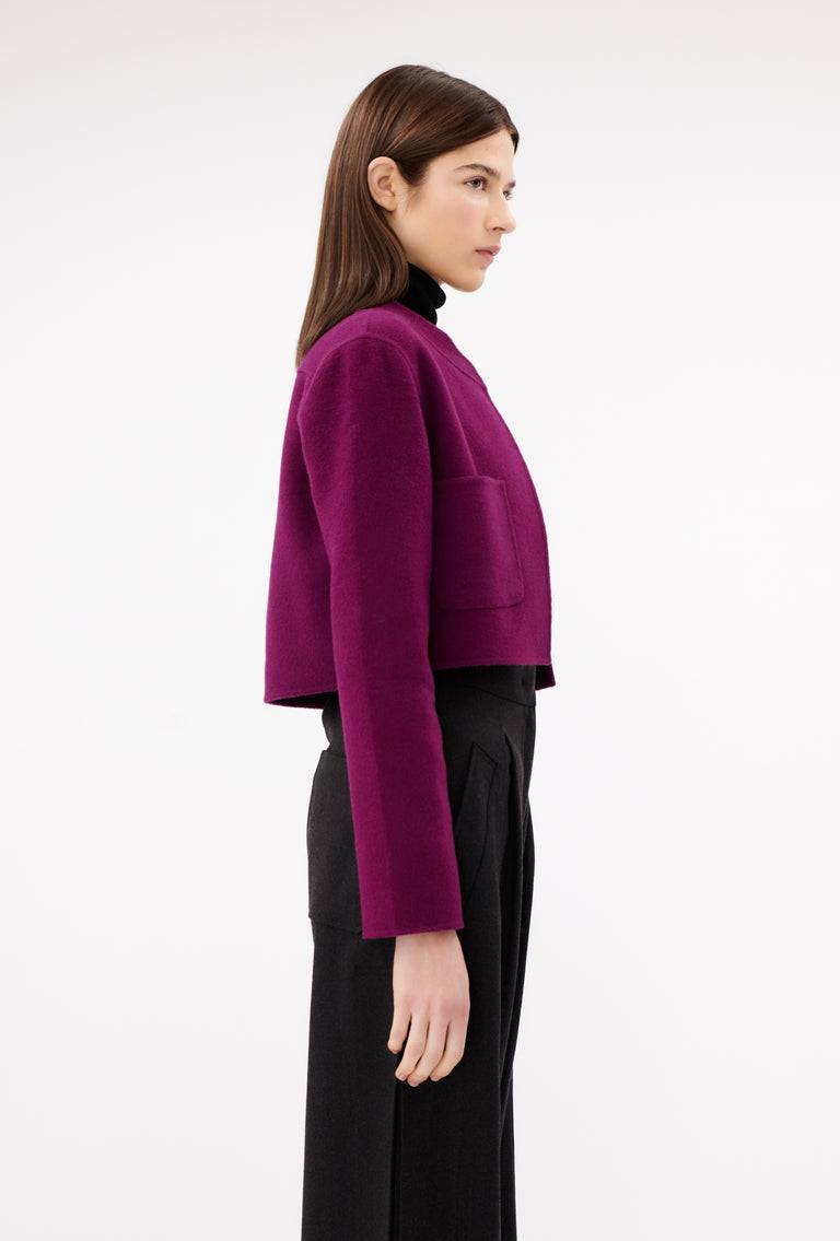 Odeeh Double Face Cashmere-Wool Jacke, Cyclamen Online