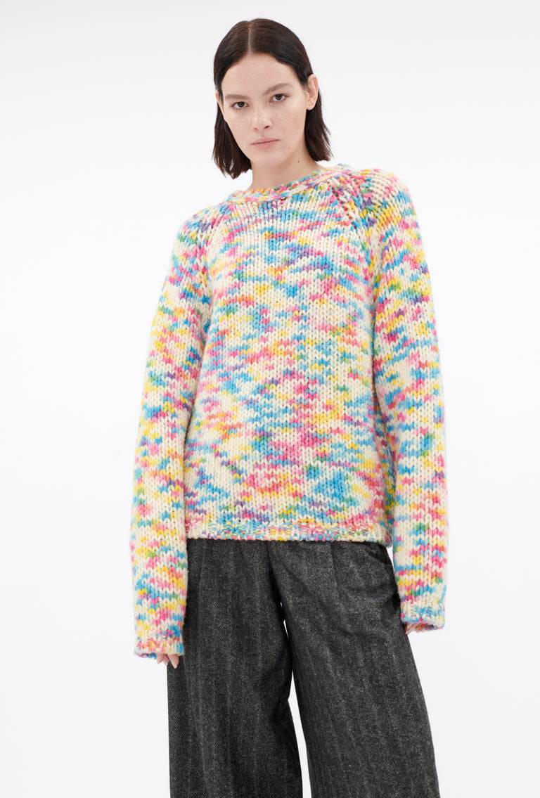 Odeeh Multicolor Printed Wool Pullover, Candy Outlet