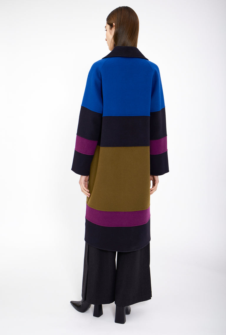 Odeeh Double Face Cashmere-Wool Mantel, Multicolor Angebote