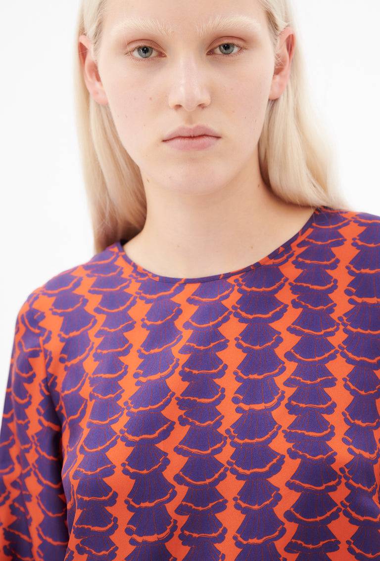 Odeeh Mini Drapings Bluse, Mandarin Blitzverkäufe