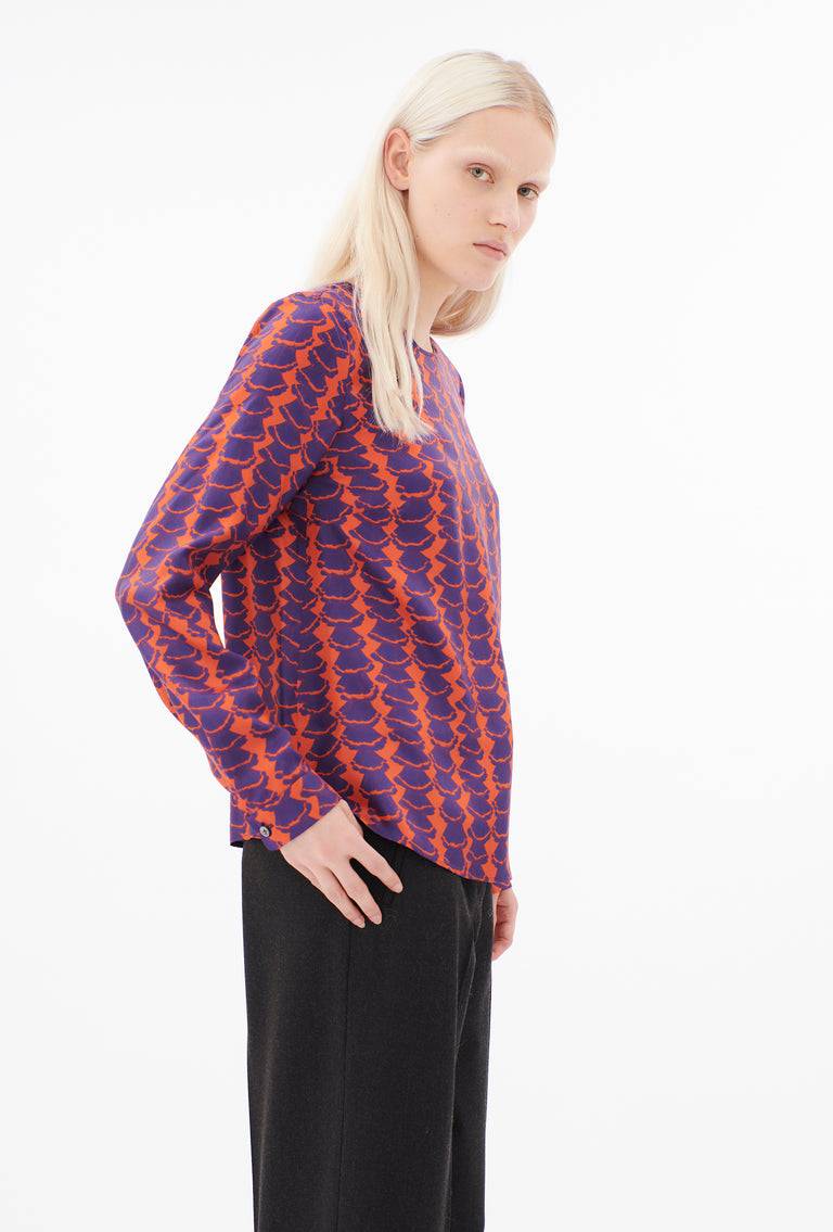 Odeeh Mini Drapings Bluse, Mandarin Blitzverkäufe