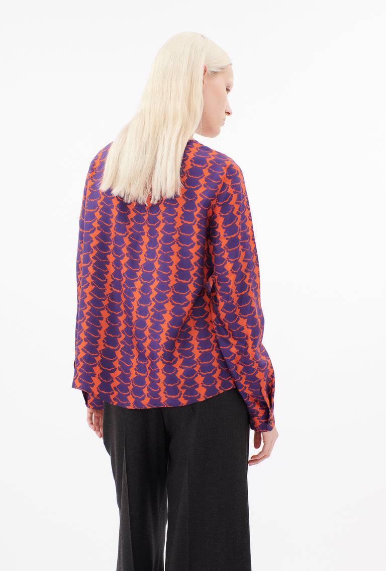 Odeeh Mini Drapings Bluse, Mandarin Blitzverkäufe