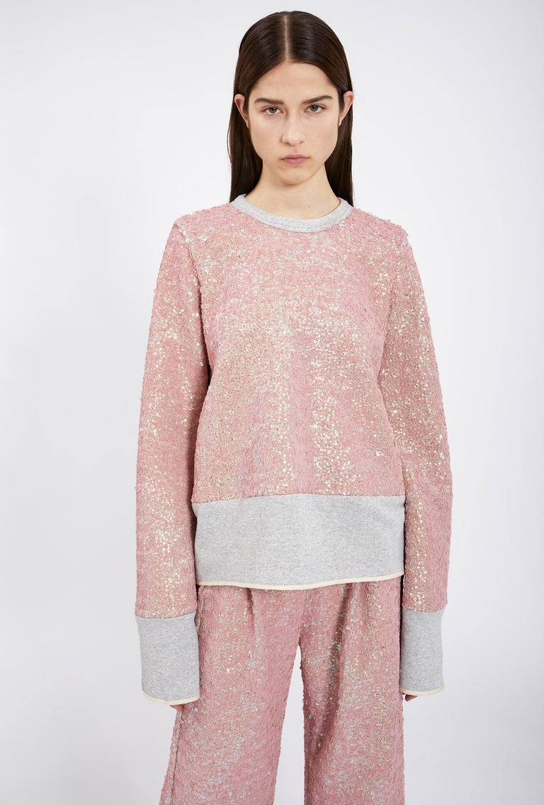 Odeeh Terry Sequins Shirt, Rosé Fabrik Onlineshop