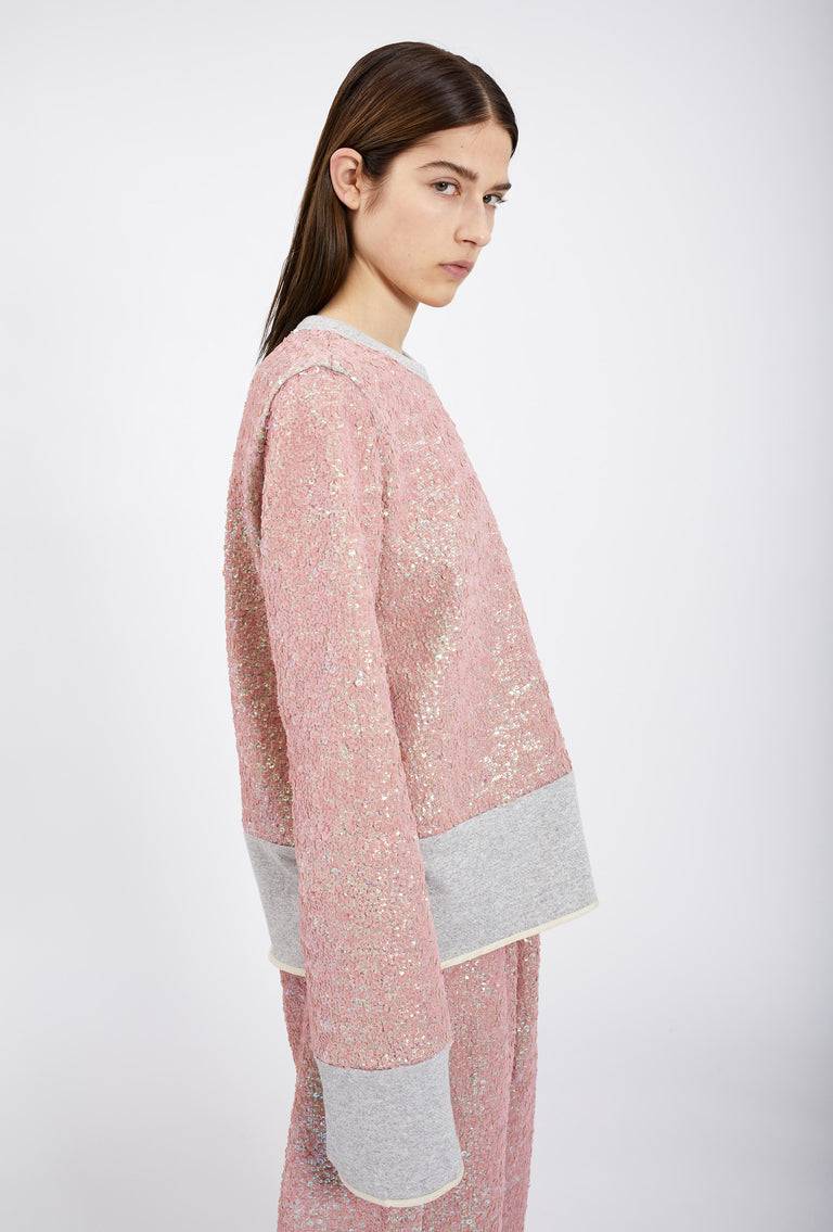 Odeeh Terry Sequins Shirt, Rosé Fabrik Onlineshop