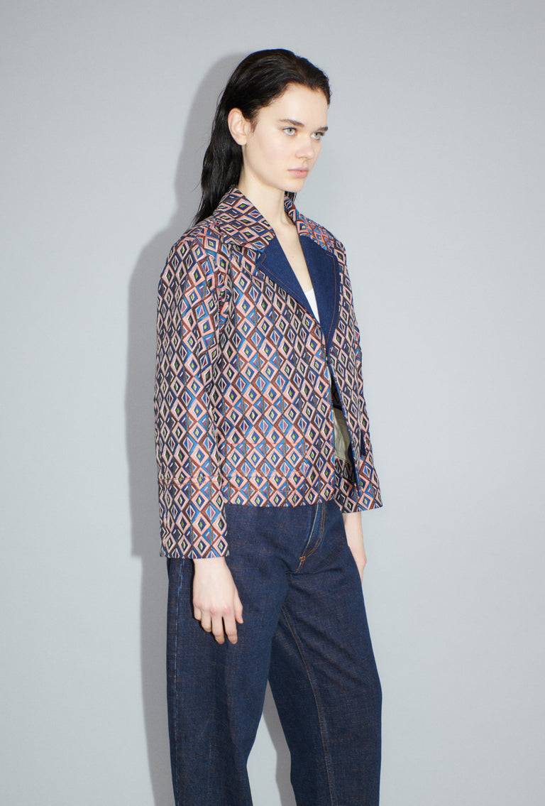 Odeeh Ethno Rhombs Jacke, Sapphire Top Angebot