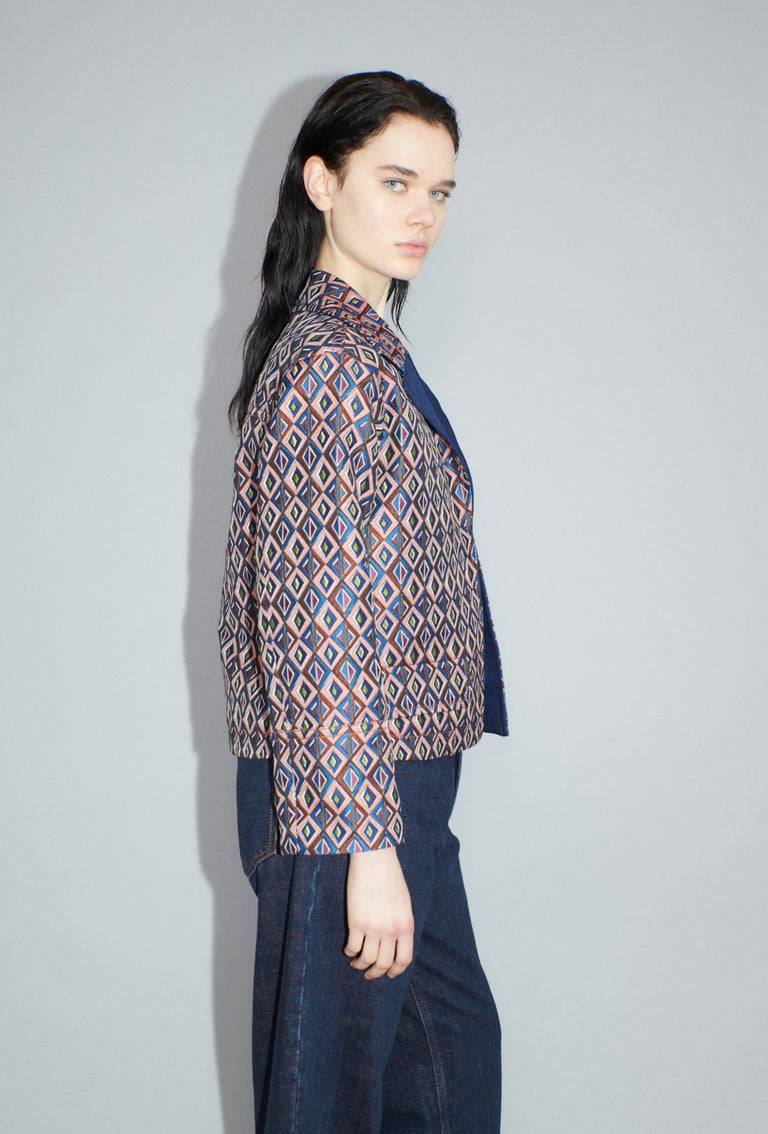 Odeeh Ethno Rhombs Jacke, Sapphire Top Angebot