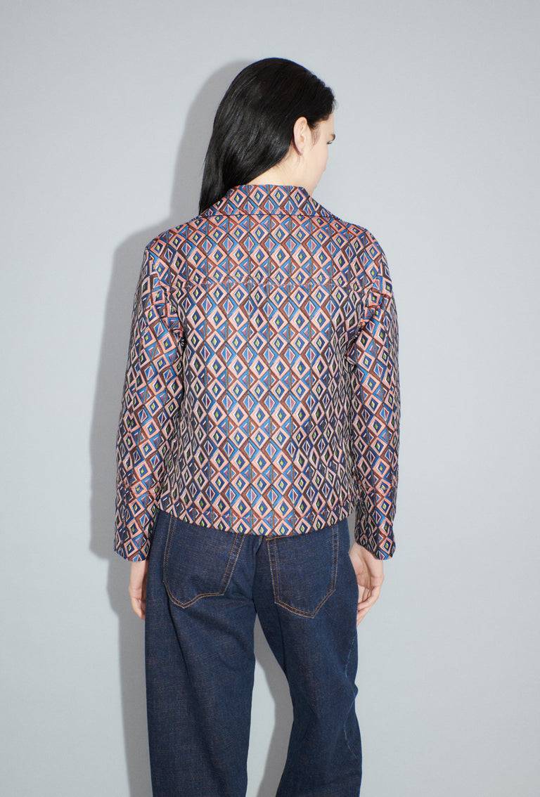 Odeeh Ethno Rhombs Jacke, Sapphire Top Angebot