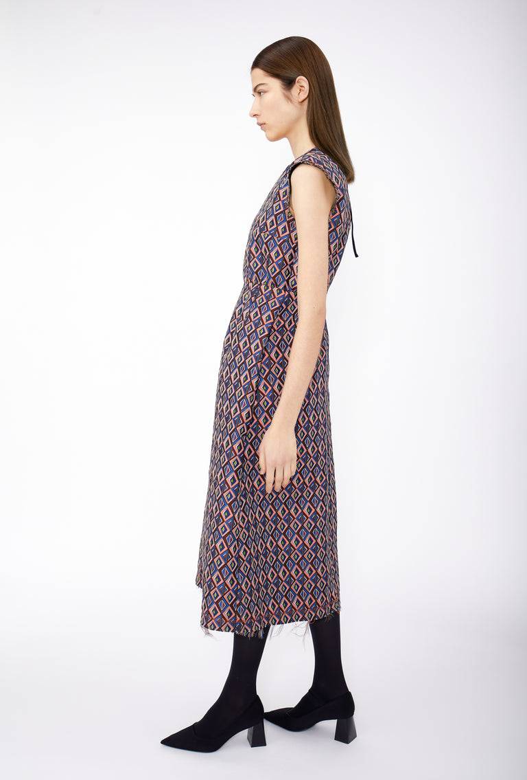 Odeeh Ethno Rhombs Kleid, Sapphire Online Outlet