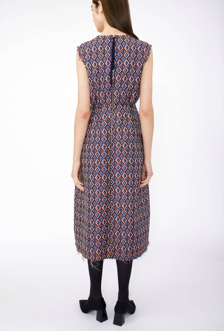 Odeeh Ethno Rhombs Kleid, Sapphire Online Outlet