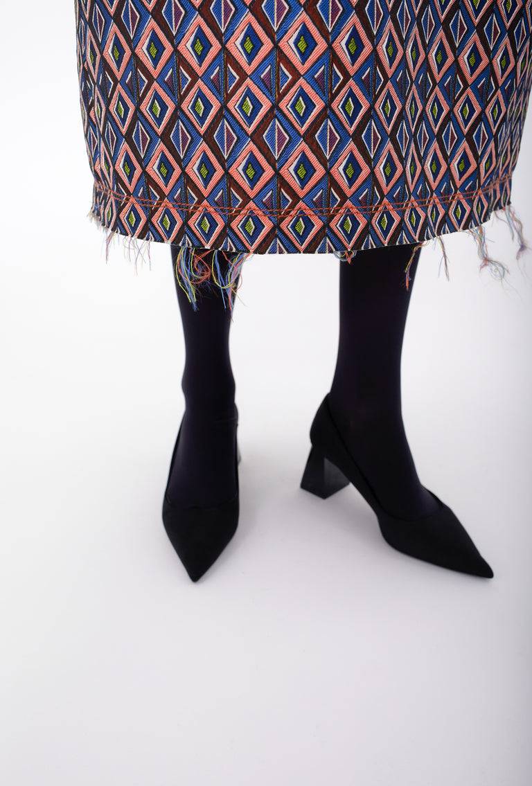 Odeeh Ethno Rhombs Kleid, Sapphire Online Outlet