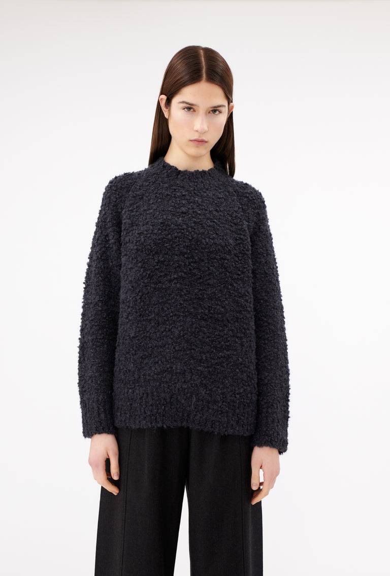 Odeeh Alpaca Boucle Pullover, Basalt Große Rabatte