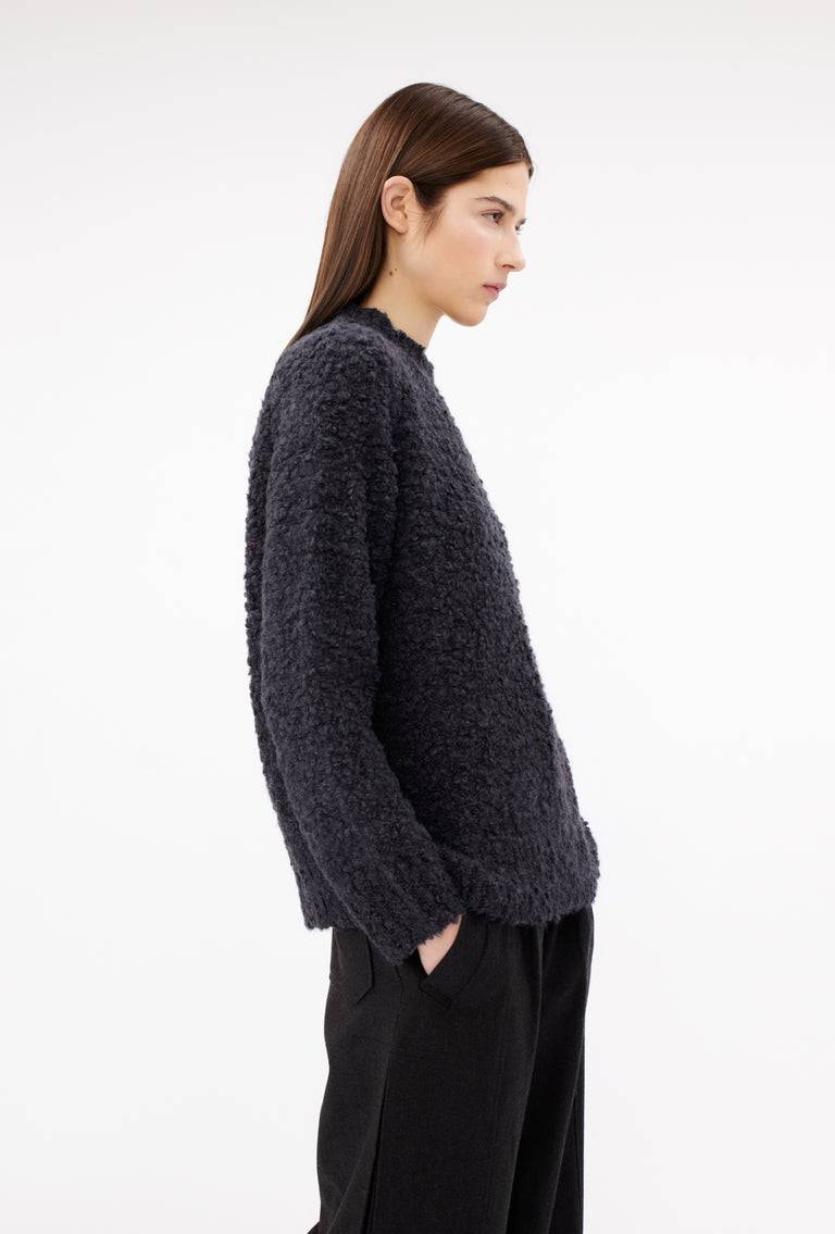 Odeeh Alpaca Boucle Pullover, Basalt Große Rabatte