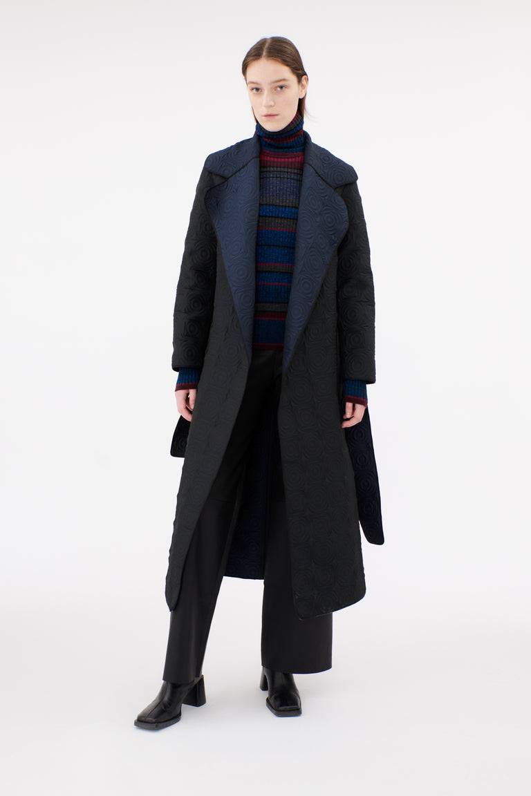 Odeeh Placed Stripe Wool Pullover, Vermillion Tägliche Deals