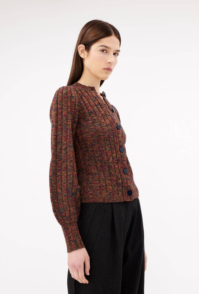 Odeeh Superfine Merino Cardigan, Multicolor Sonderangebote
