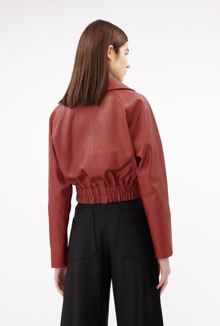 Odeeh Lamb Nappa Jacke , Tizian Red Tiefpreis