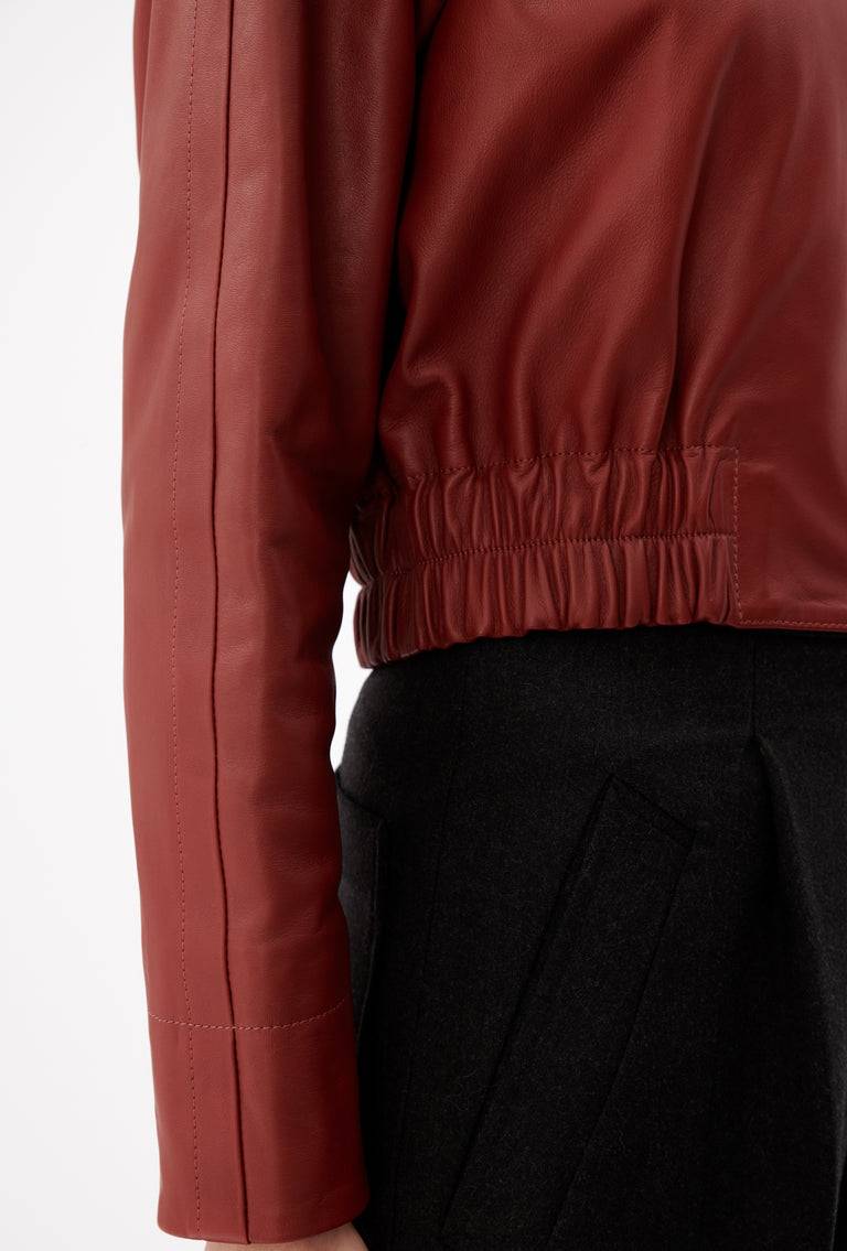 Odeeh Lamb Nappa Jacke , Tizian Red Tiefpreis