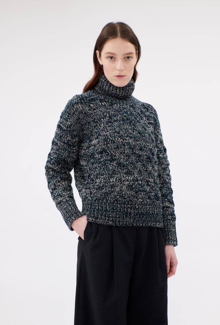 Odeeh Cash-Wool-Mouline Pullover, Juniper Kostenlose Rückgabe