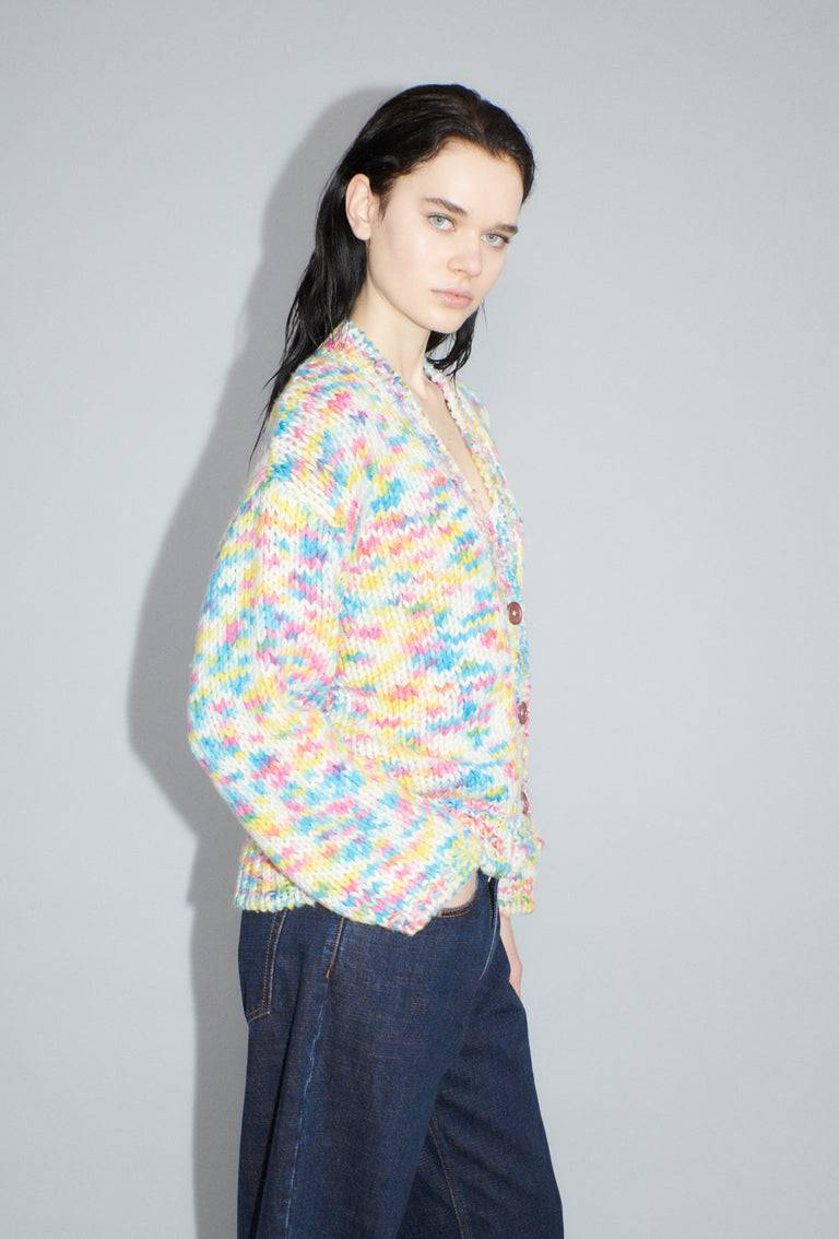 Odeeh Multicolour Printed Wool Cardigan, Candy Bis zu 65% Rabatt