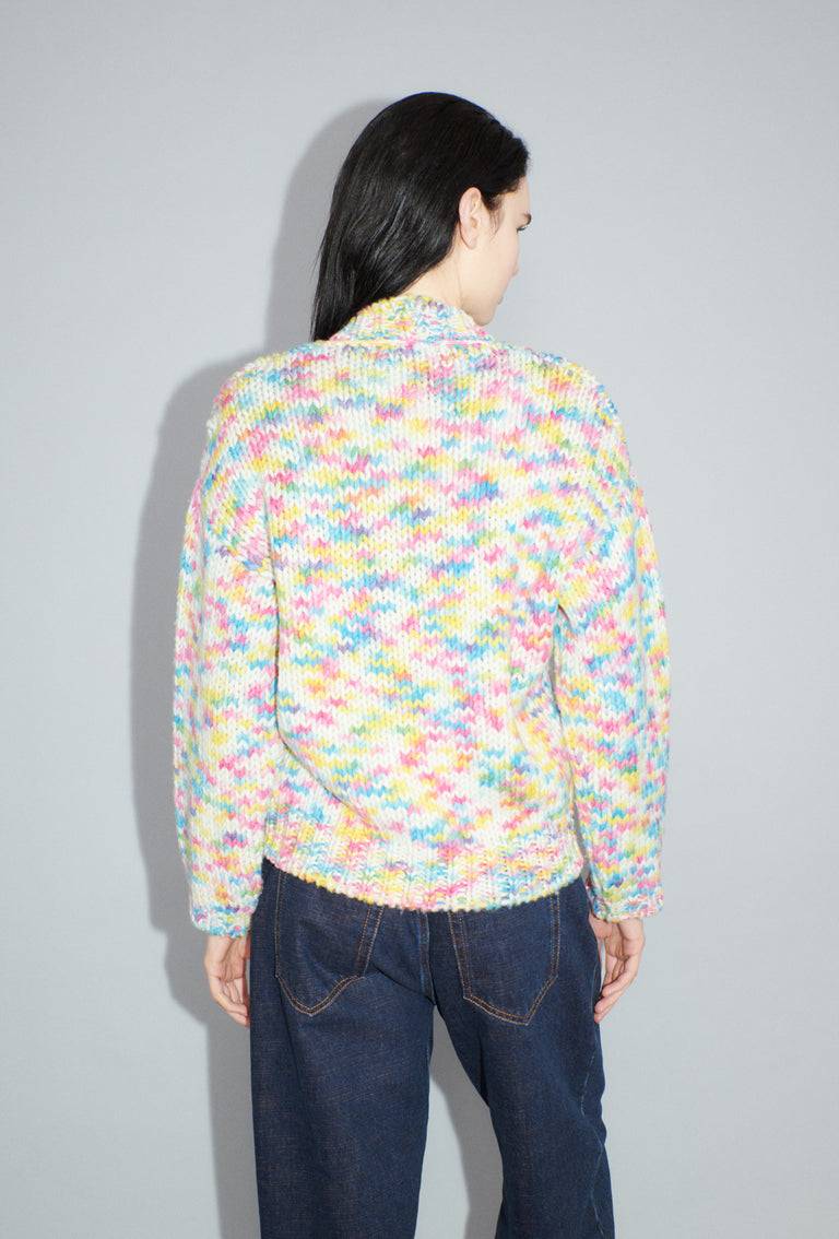 Odeeh Multicolour Printed Wool Cardigan, Candy Bis zu 65% Rabatt