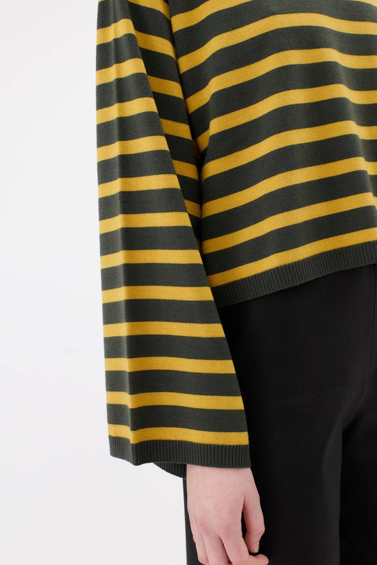 Odeeh Merino Extrafein Pullover, Dark Olive Vierteljährliche Förderung