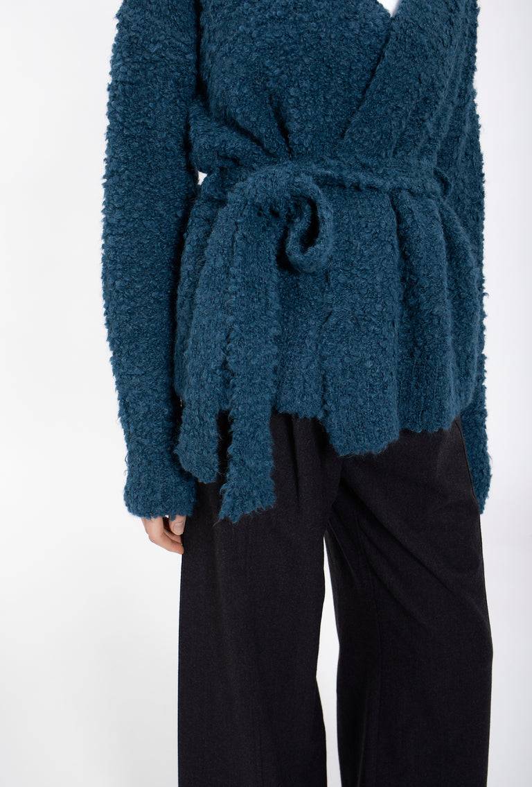 Odeeh Alpaca Boucle Cardigan, Peacock Green Bis zu 55% Rabatt