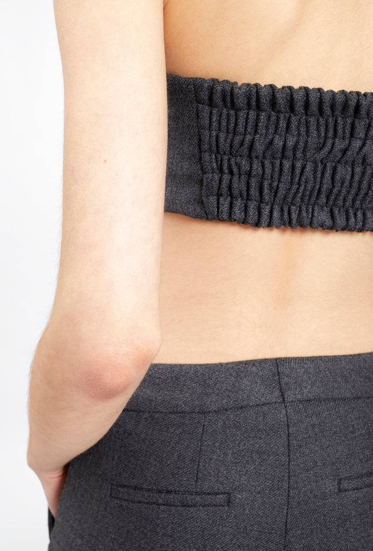 Odeeh Savile Row Wool Pique Top, Charcoal Super Rabatt