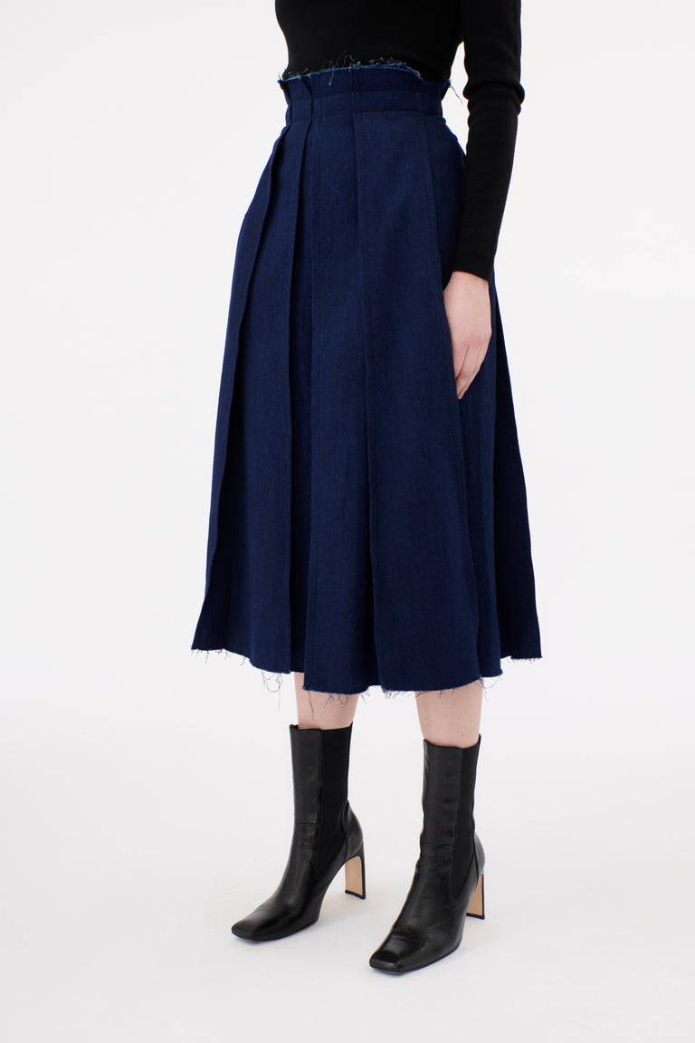 Odeeh Stretch Denim Rock, Marine Riesige Rabatte