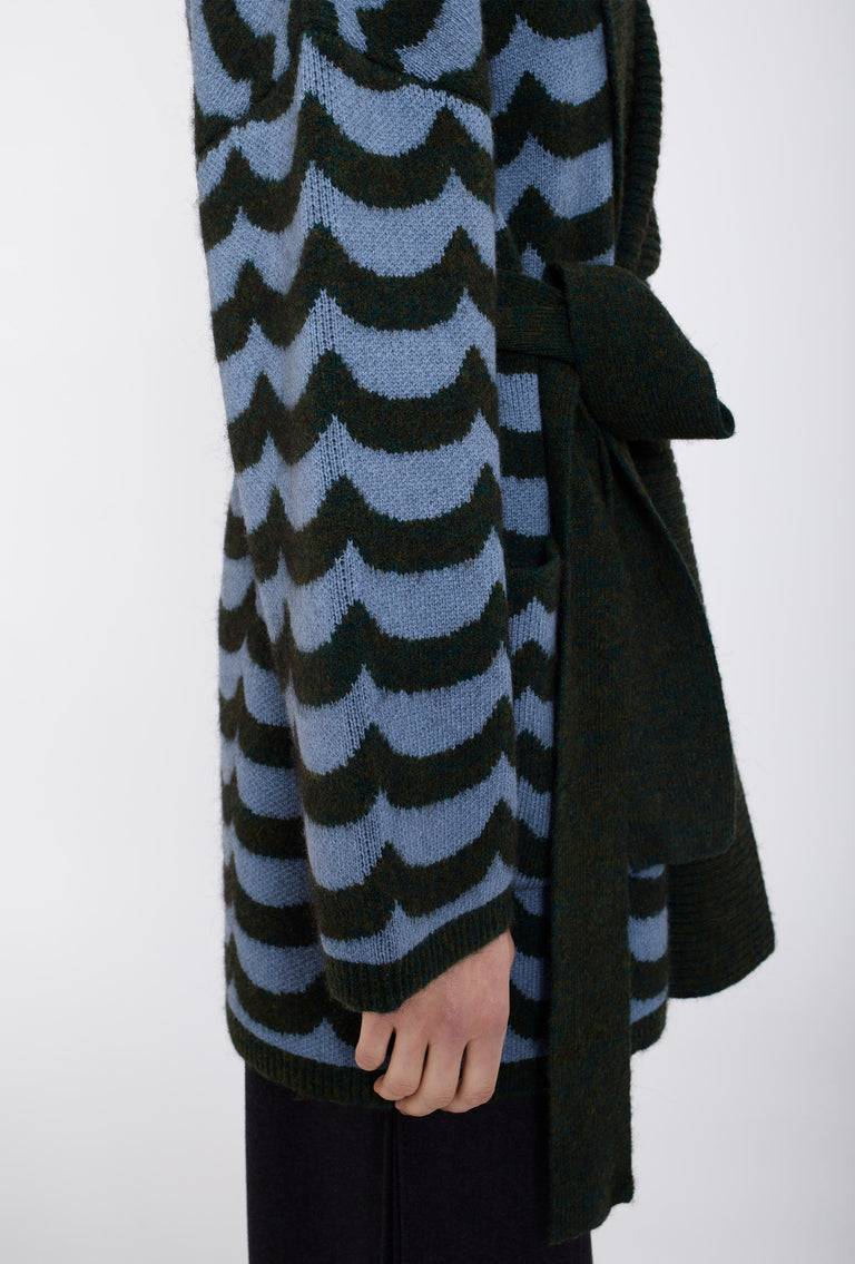 Odeeh Waves Cardigan, Mermaid Green Kostenloser Versand international