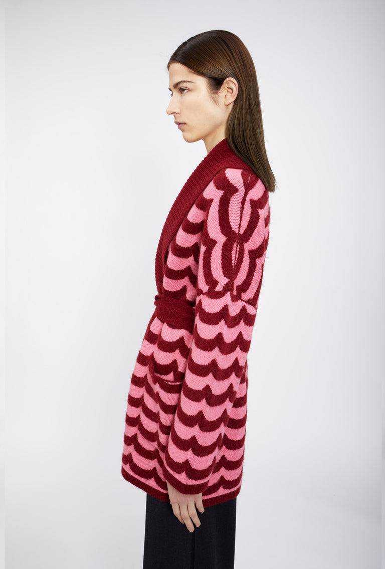 Odeeh Waves Cardigan, Pomegranate Fabrikladen