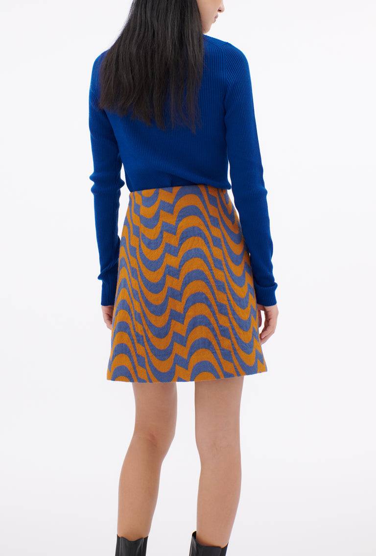 Odeeh Abstract Waves Rock, Dark Cobalt Im Verkauf