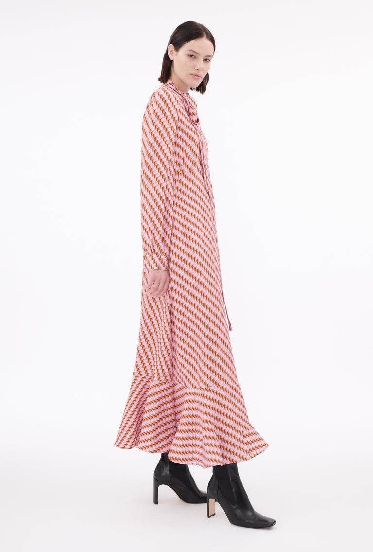 Odeeh Diagonal Waves Kleid, Candy Fabrikverkauf