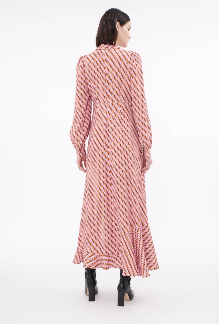 Odeeh Diagonal Waves Kleid, Candy Fabrikverkauf