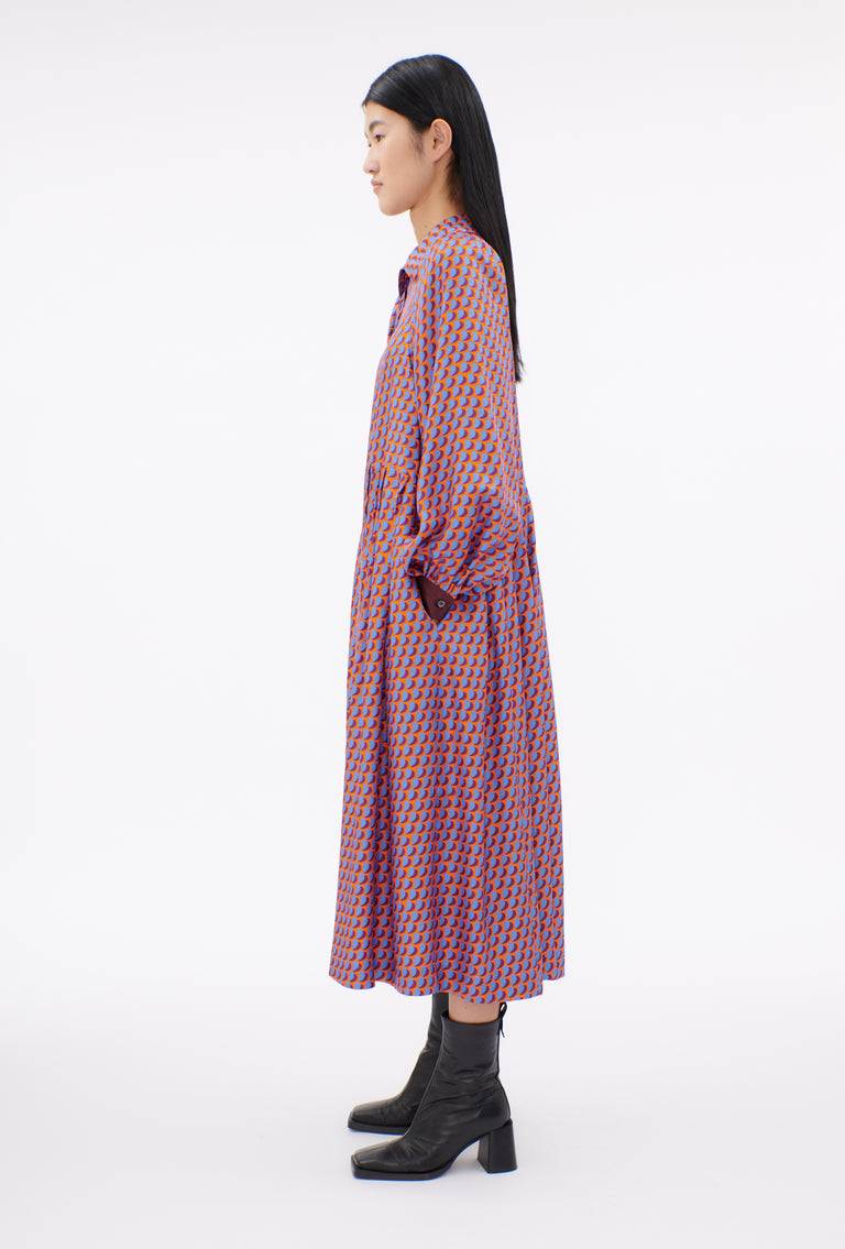 Odeeh Baisers Silk Twill Kleid, Cobalt Meist gekauft