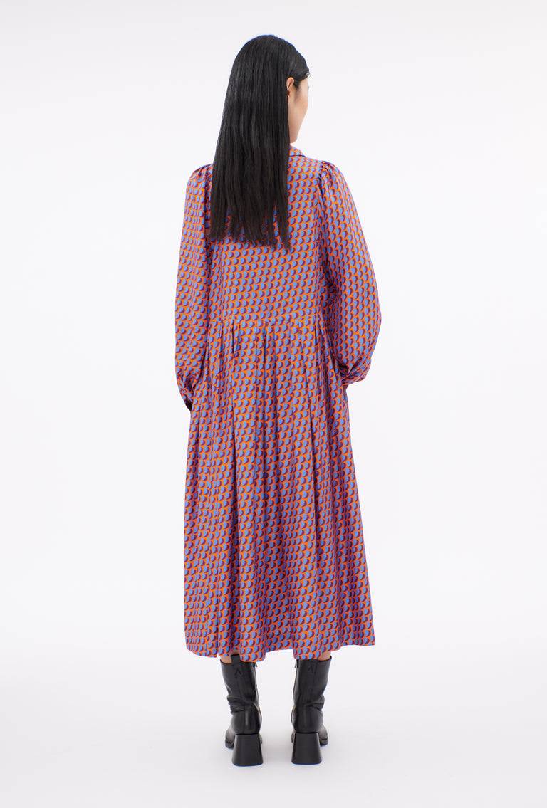 Odeeh Baisers Silk Twill Kleid, Cobalt Meist gekauft